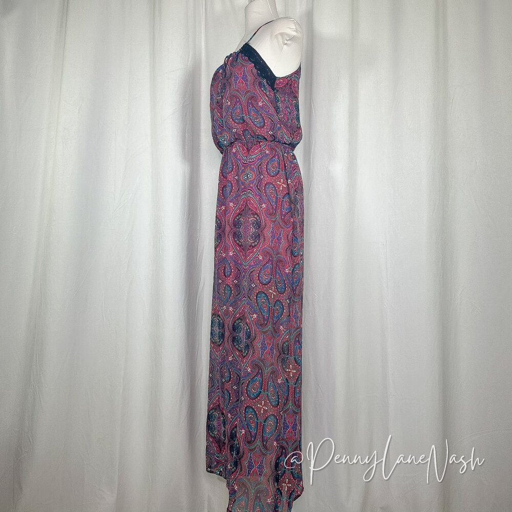 L8ter Paisley Blouson Halter Maxi Dress - Picture 2 of 11